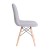 Flash Furniture DL-10-GY-GG Modern Padded Armless Gray Faux Shearling Accent Chair with Beechwood Legs addl-7