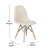Flash Furniture DL-10-W-GG Modern Padded Armless Off-White Faux Shearling Accent Chair with Beechwood Legs addl-4
