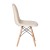 Flash Furniture DL-10-W-GG Modern Padded Armless Off-White Faux Shearling Accent Chair with Beechwood Legs addl-7