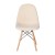Flash Furniture DL-10-W-GG Modern Padded Armless Off-White Faux Shearling Accent Chair with Beechwood Legs addl-8