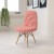 Flash Furniture DL-12-GG Calvin Shaggy Dog Hermosa Pink Accent Chair addl-1