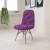 Flash Furniture DL-15-GG Calvin Shaggy Dog Purple Accent Chair addl-1