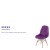 Flash Furniture DL-15-GG Calvin Shaggy Dog Purple Accent Chair addl-3