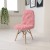 Flash Furniture DL-8-GG Calvin Shaggy Dog Light Pink Accent Chair addl-1