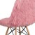 Flash Furniture DL-8-GG Calvin Shaggy Dog Light Pink Accent Chair addl-7