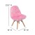 Flash Furniture DL-DA2018-1-LP-GG Cody Shaggy Faux Fur Light Pink Accent Kids Chair for Ages 5-7 addl-4