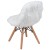 Flash Furniture DL-DA2018-1-W-GG Cody Shaggy Faux Fur White Accent Kids Chair for Ages 5-7 addl-5