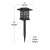 Flash Furniture DN-SL106-8-BK-GG 8 Pack Black Lantern Style LED Solar Lights Weather Resistant Outdoor Solar Powered Lights addl-5