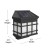Flash Furniture DN-SL108-6-BK-GG 6 Pack Wall Mount LED Solar Lights - Weather Resistant Black Decorative Solar Powered Lights addl-5