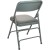 Flash Furniture DPI903F-GG-2 Advantage Grey Padded Metal Folding Chair, 2 Pack addl-1