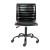 Flash Furniture DS-512B-BK-BK-GG Low Back Designer Armless Black Ribbed Swivel Task Office Chair with Black Frame and Base addl-10