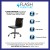 Flash Furniture DS-512B-BK-BK-GG Low Back Designer Armless Black Ribbed Swivel Task Office Chair with Black Frame and Base addl-3