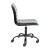 Flash Furniture DS-512B-BK-BK-GG Low Back Designer Armless Black Ribbed Swivel Task Office Chair with Black Frame and Base addl-9