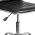 Flash Furniture DS-512B-BK-GG Low Back Designer Armless Black Ribbed Swivel Task Office Chair addl-11