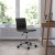 Flash Furniture DS-512B-BK-GG Low Back Designer Armless Black Ribbed Swivel Task Office Chair addl-1