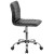 Flash Furniture DS-512B-BK-GG Low Back Designer Armless Black Ribbed Swivel Task Office Chair addl-9