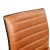 Flash Furniture DS-512B-BR-BK-GG Low Back Designer Armless Brown Ribbed Swivel Task Office Chair with Black Frame and Base addl-11