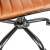 Flash Furniture DS-512B-BR-BK-GG Low Back Designer Armless Brown Ribbed Swivel Task Office Chair with Black Frame and Base addl-12