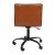 Flash Furniture DS-512B-BR-BK-GG Low Back Designer Armless Brown Ribbed Swivel Task Office Chair with Black Frame and Base addl-7