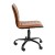 Flash Furniture DS-512B-BR-BK-GG Low Back Designer Armless Brown Ribbed Swivel Task Office Chair with Black Frame and Base addl-9