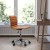 Flash Furniture DS-512B-BR-GG Low Back Designer Armless Brown Ribbed Swivel Task Office Chair addl-1