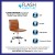 Flash Furniture DS-512B-BR-GG Low Back Designer Armless Brown Ribbed Swivel Task Office Chair addl-3
