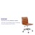 Flash Furniture DS-512B-BR-GG Low Back Designer Armless Brown Ribbed Swivel Task Office Chair addl-4