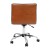 Flash Furniture DS-512B-BR-GG Low Back Designer Armless Brown Ribbed Swivel Task Office Chair addl-7