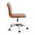 Flash Furniture DS-512B-BR-GG Low Back Designer Armless Brown Ribbed Swivel Task Office Chair addl-9