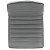 Flash Furniture DS-512B-LTGY-GG Low Back Designer Armless Light Gray Ribbed Swivel Task Office Chair addl-11