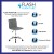 Flash Furniture DS-512B-LTGY-GG Low Back Designer Armless Light Gray Ribbed Swivel Task Office Chair addl-3