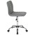 Flash Furniture DS-512B-LTGY-GG Low Back Designer Armless Light Gray Ribbed Swivel Task Office Chair addl-9