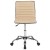 Flash Furniture DS-512B-TAN-GG Low Back Designer Armless Tan Ribbed Swivel Task Office Chair addl-10