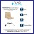 Flash Furniture DS-512B-TAN-GG Low Back Designer Armless Tan Ribbed Swivel Task Office Chair addl-3