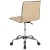 Flash Furniture DS-512B-TAN-GG Low Back Designer Armless Tan Ribbed Swivel Task Office Chair addl-7