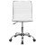 Flash Furniture DS-512B-WH-GG Low Back Designer Armless White Ribbed Swivel Task Office Chair addl-10