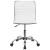 Flash Furniture DS-512B-WH-GG Low Back Designer Armless White Ribbed Swivel Task Office Chair addl-10