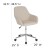 Flash Furniture DS-8012LB-BGE-F-GG Cor Home and Office Mid-Back Chair in Beige Fabric addl-5
