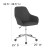 Flash Furniture DS-8012LB-BLK-F-GG Cor Home and Office Mid-Back Chair in Black Fabric addl-5