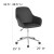 Flash Furniture DS-8012LB-BLK-GG Cor Home and Office Mid-Back Chair in Black LeatherSoft addl-5