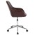 Flash Furniture DS-8012LB-BRN-GG Cor Home and Office Mid-Back Chair in Brown LeatherSoft addl-5