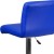 Flash Furniture DS-8101B-BL-GG Contemporary Blue Vinyl Adjustable Height Barstool with Rolled Seat and Chrome Base addl-10