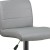 Flash Furniture DS-8101B-GY-GG Contemporary Gray Vinyl Adjustable Height Barstool with Rolled Seat and Chrome Base addl-7