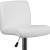 Flash Furniture DS-8101B-WH-GG Contemporary White Vinyl Adjustable Height Barstool with Rolled Seat and Chrome Base addl-7