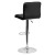 Flash Furniture DS-810-MOD-BK-GG Contemporary Black Quilted Vinyl Adjustable Height Barstool with Chrome Base addl-6