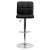 Flash Furniture DS-810-MOD-BK-GG Contemporary Black Quilted Vinyl Adjustable Height Barstool with Chrome Base addl-9