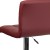 Flash Furniture DS-810-MOD-BURG-GG Contemporary Burgundy Quilted Vinyl Adjustable Height Barstool with Chrome Base addl-10