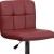 Flash Furniture DS-810-MOD-BURG-GG Contemporary Burgundy Quilted Vinyl Adjustable Height Barstool with Chrome Base addl-7