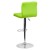 Flash Furniture DS-810-MOD-GRN-GG Contemporary Green Quilted Vinyl Adjustable Height Barstool with Chrome Base addl-3
