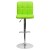 Flash Furniture DS-810-MOD-GRN-GG Contemporary Green Quilted Vinyl Adjustable Height Barstool with Chrome Base addl-5